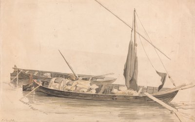 Two Boats at Anchor by Paul Sandby